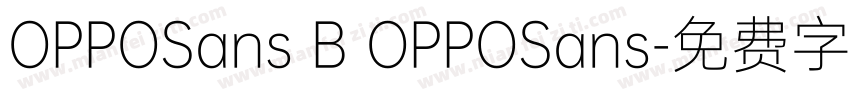 OPPOSans B OPPOSans字体转换